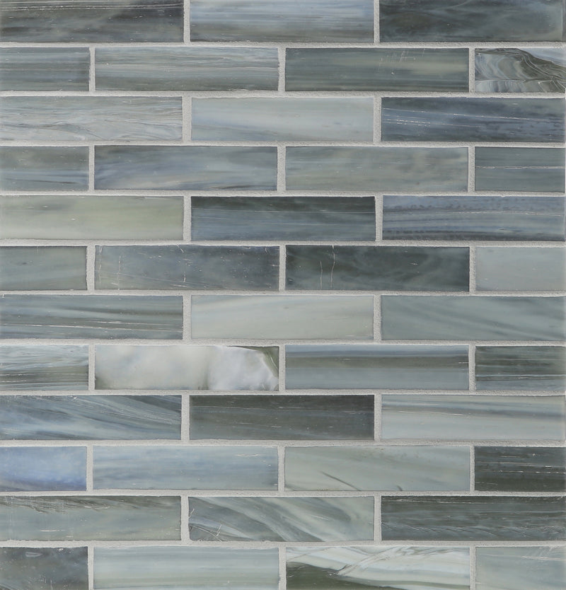 AGATE: Pisa 1"x4" Staggered Joint Field Mosaic (9.92"x12.41" | silk)