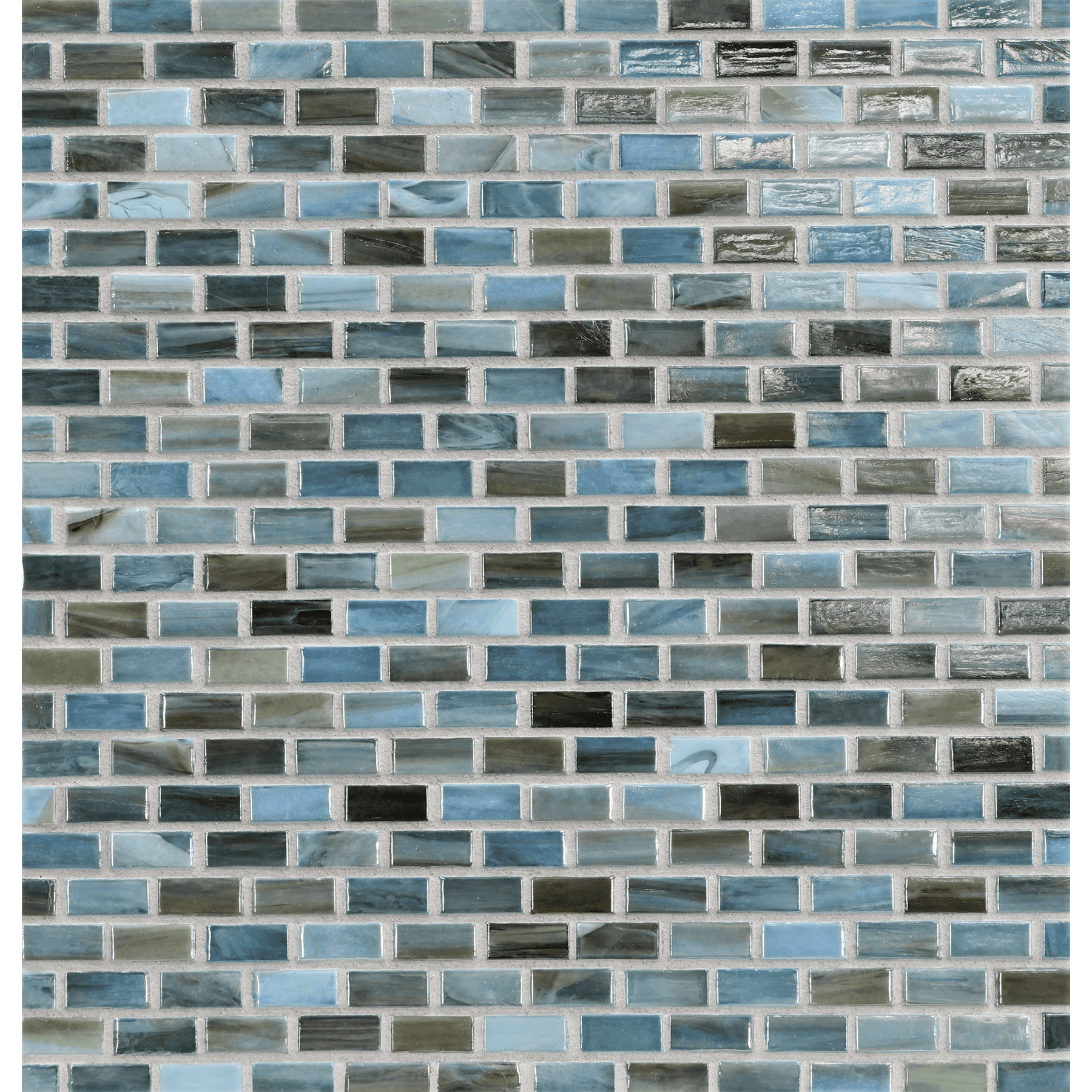 AGATE: Rimini 0.5"x1" Staggered Joint Field Mosaic (12.51"x12.51" | pearl)