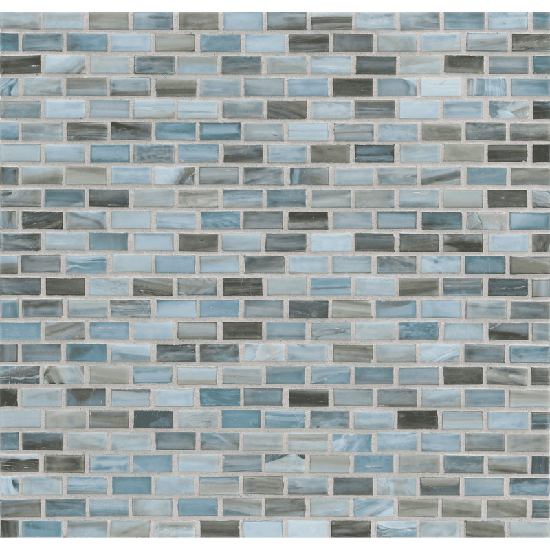 AGATE: Rimini 0.5"x1" Staggered Joint Field Mosaic (12.51"x12.51" | silk)