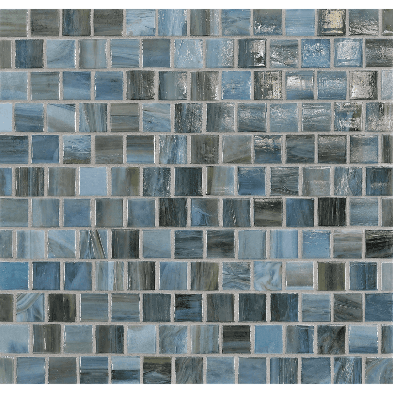 AGATE: Rimini 1"x1" Staggered Joint Field Mosaic (12.51"x12.51" | pearl)