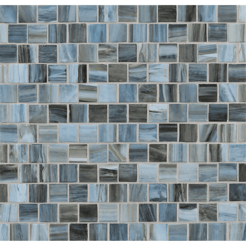 AGATE: Rimini 1"x1" Staggered Joint Field Mosaic (12.51"x12.51" | silk)