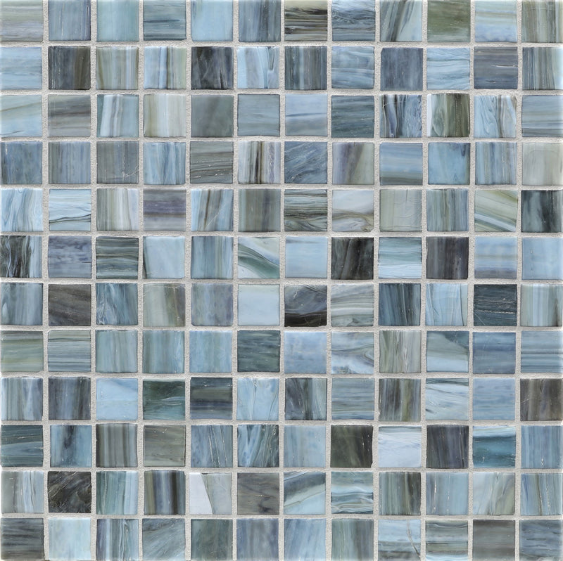 AGATE: Rimini 1"x1" Straight Stack Field Mosaic (12.51"x12.51" | silk)