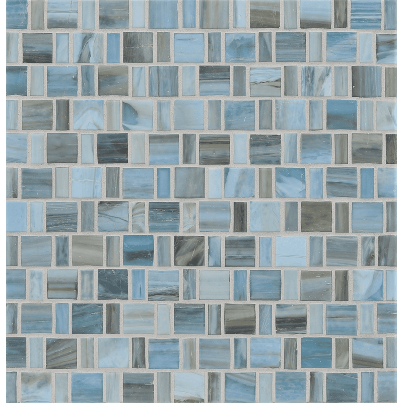 AGATE: Rimini Japonaise Staggered Joint Field Mosaic (12.57"x12.50" | silk)