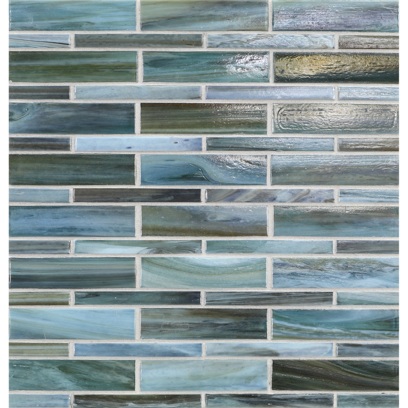 AGATE: Rimini Moyou Staggered Joint Field Mosaic (7.94"x12.38" | pearl)