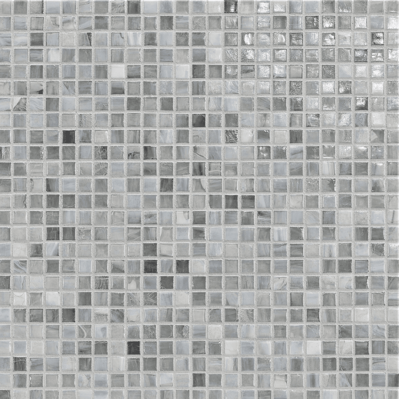 AGATE: Torino 0.5"x0.5" Straight Stack Field Mosaic (12.52"x12.52" | pearl)