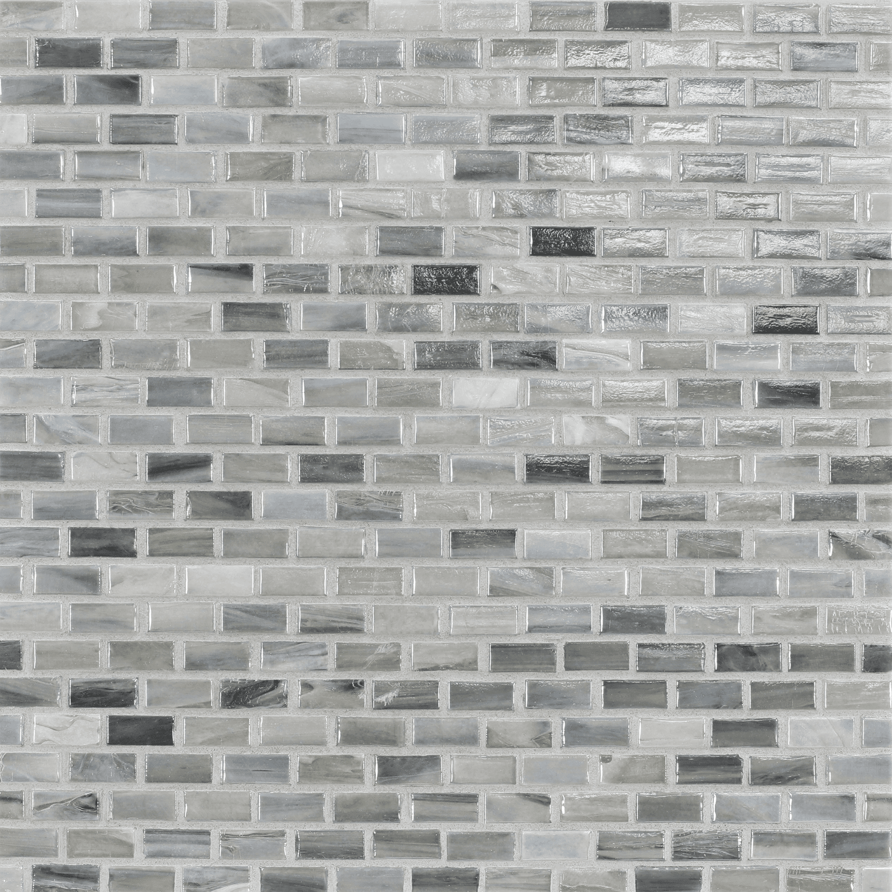 AGATE: Torino 0.5"x1" Staggered Joint Field Mosaic (12.51"x12.51" | pearl)