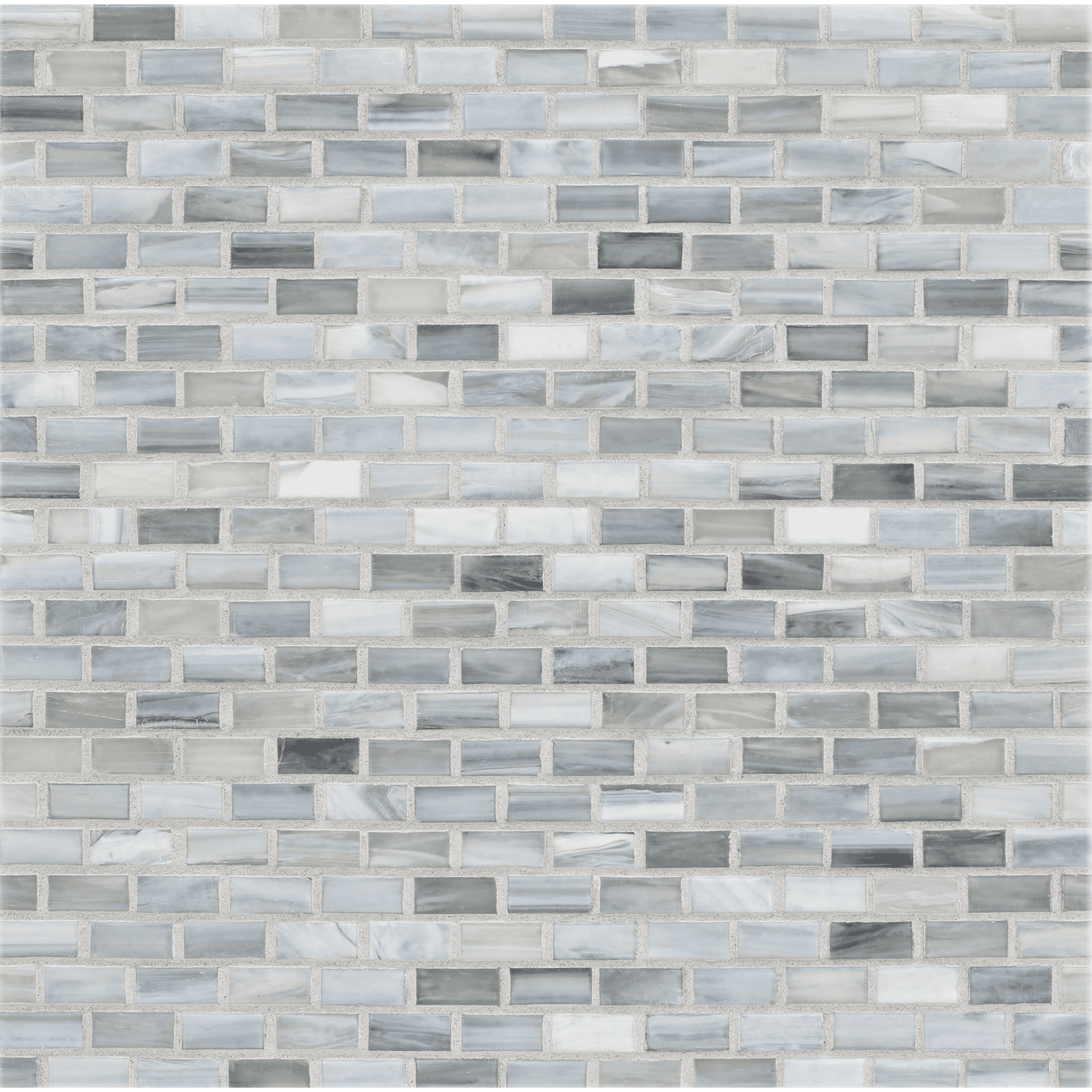 AGATE: Torino 0.5"x1" Staggered Joint Field Mosaic (12.51"x12.51" | silk)