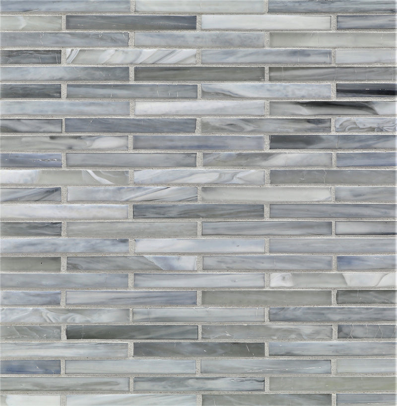 AGATE: Torino 0.5"x4" Staggered Joint Field Mosaic (9.92"x12.14" | silk)