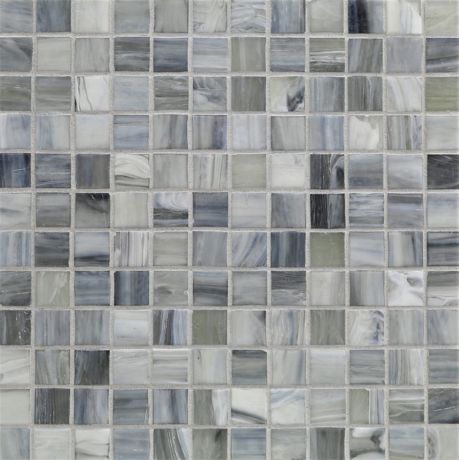 AGATE: Torino 1"x1" Straight Stack Field Mosaic (12.51"x12.51" | silk)