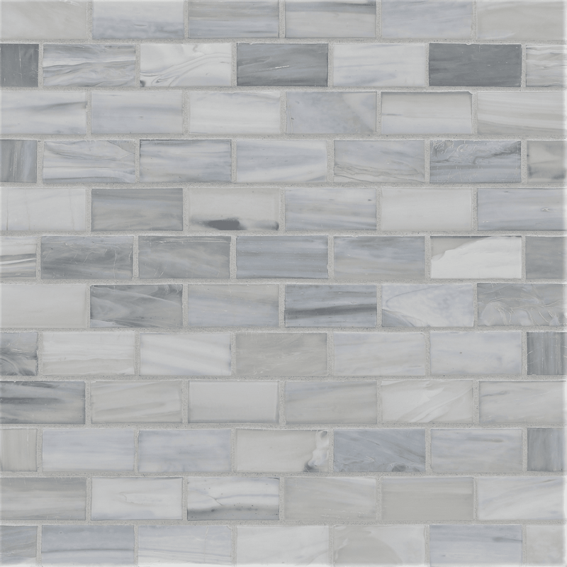 AGATE: Torino 1"x2" Staggered Joint Field Mosaic (11.52"x12.51" | silk)