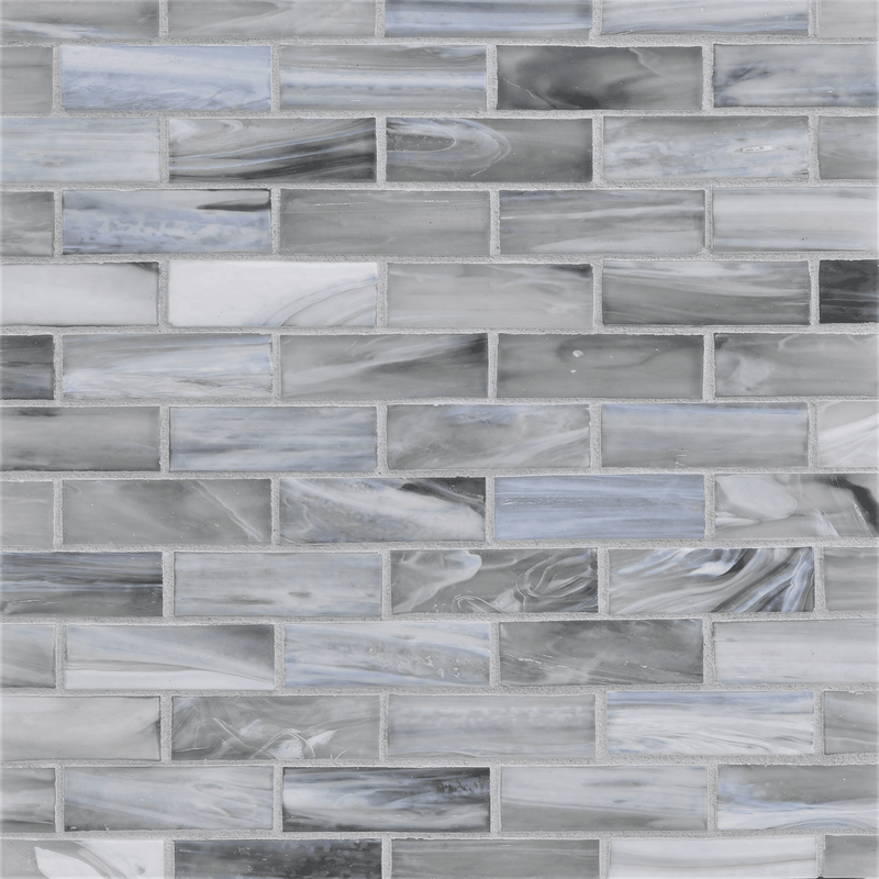 AGATE: Torino 1"x3" Staggered Joint Field Mosaic (9.46"x12.49" | silk)
