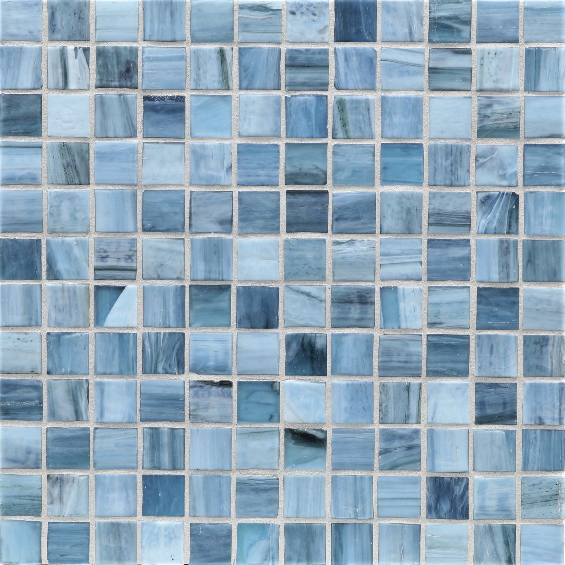 AGATE: Umbria 1"x1" Straight Stack Field Mosaic (12.51"x12.51" | silk)