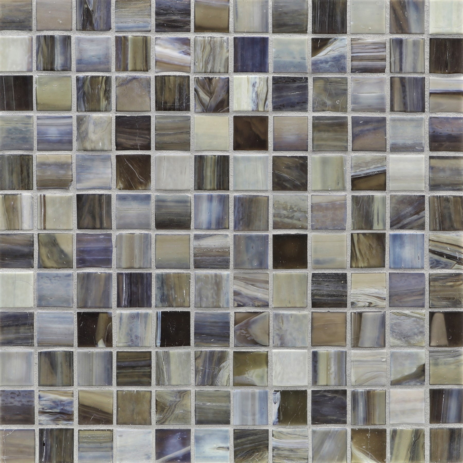 AGATE: Verona 1"x1" Straight Stack Field Mosaic (12.51"x12.51" | silk)