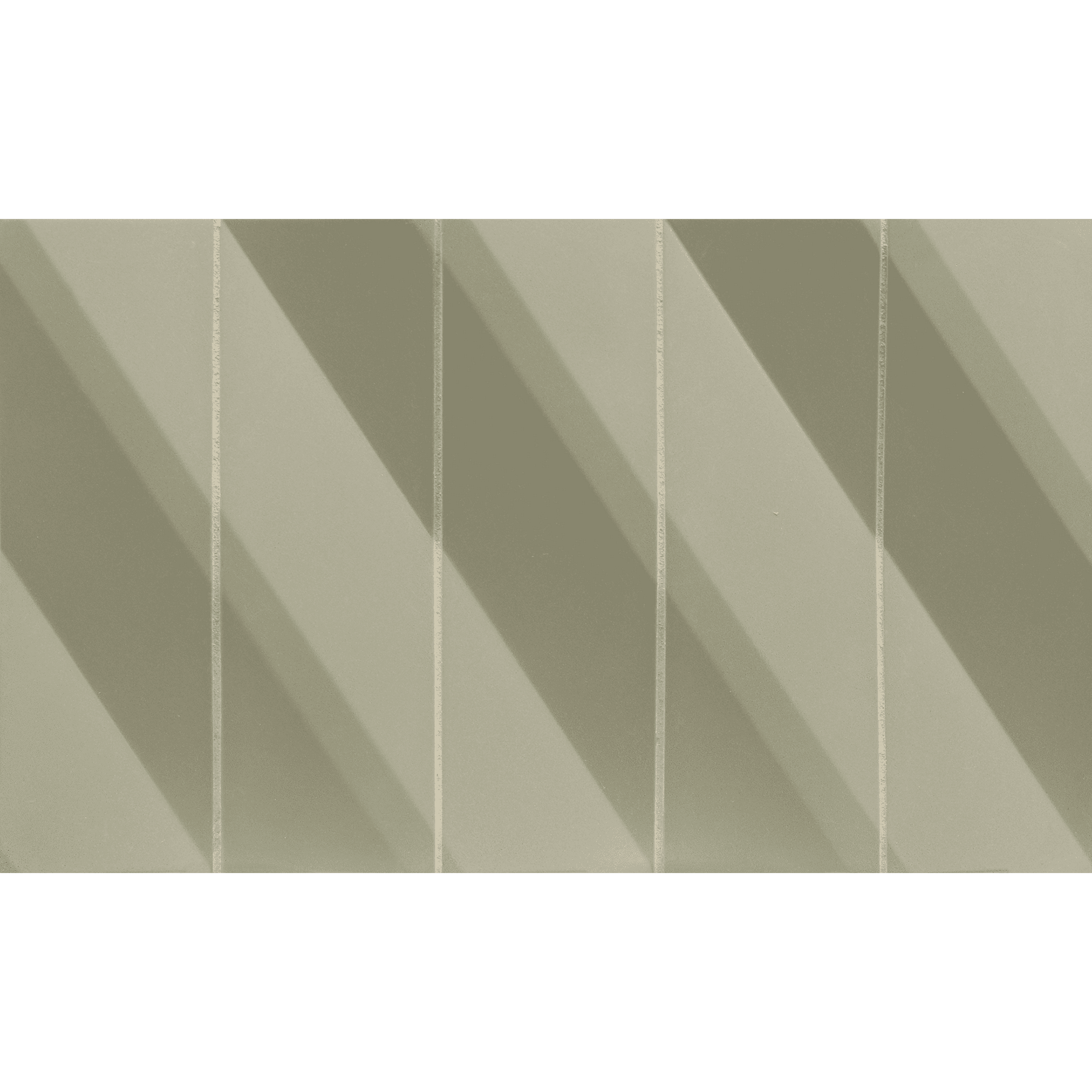 CONTOURS: Green Tea Zen Break A Rectangle Field Tile (3"x9" | matte)