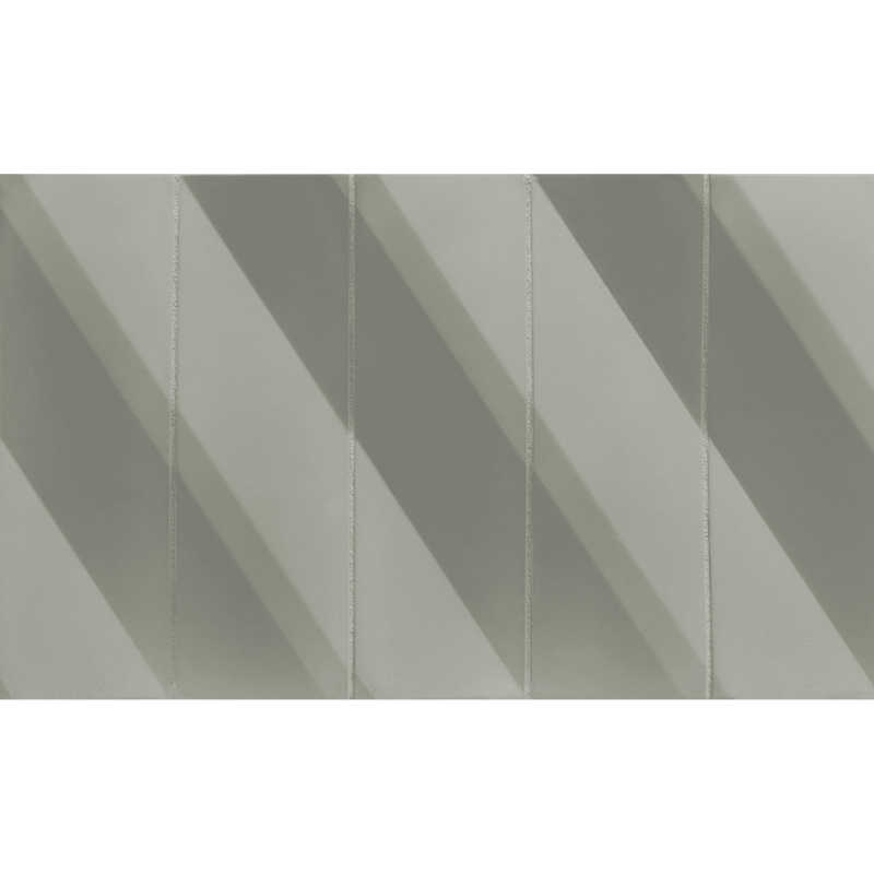 CONTOURS: Stoneware Zen Break A Rectangle Field Tile (3"x9" | matte)