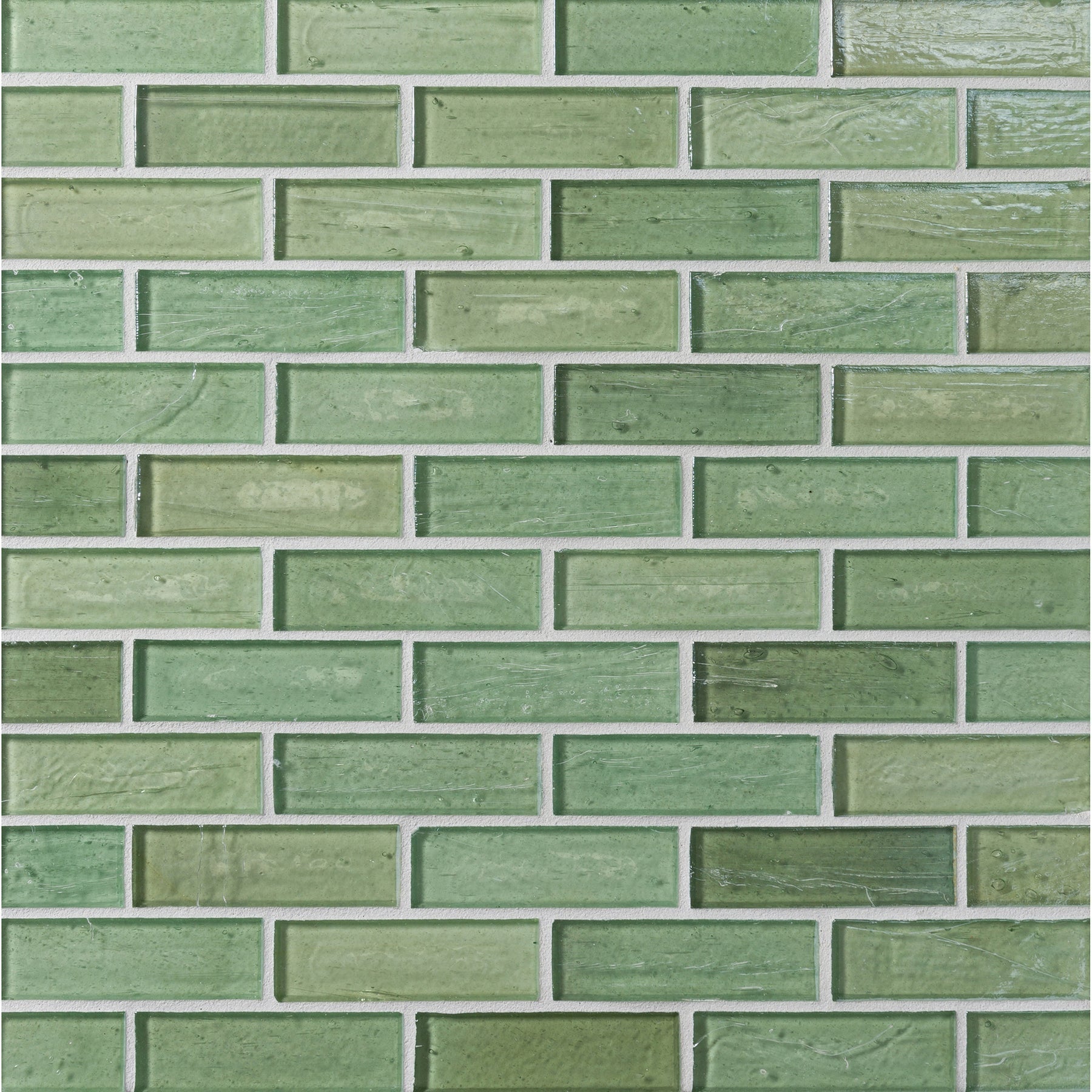 ELEMENTS: Fern Leaf 1"x3" Staggered Joint Field Mosaic (9.46"x12.49" | pearl)