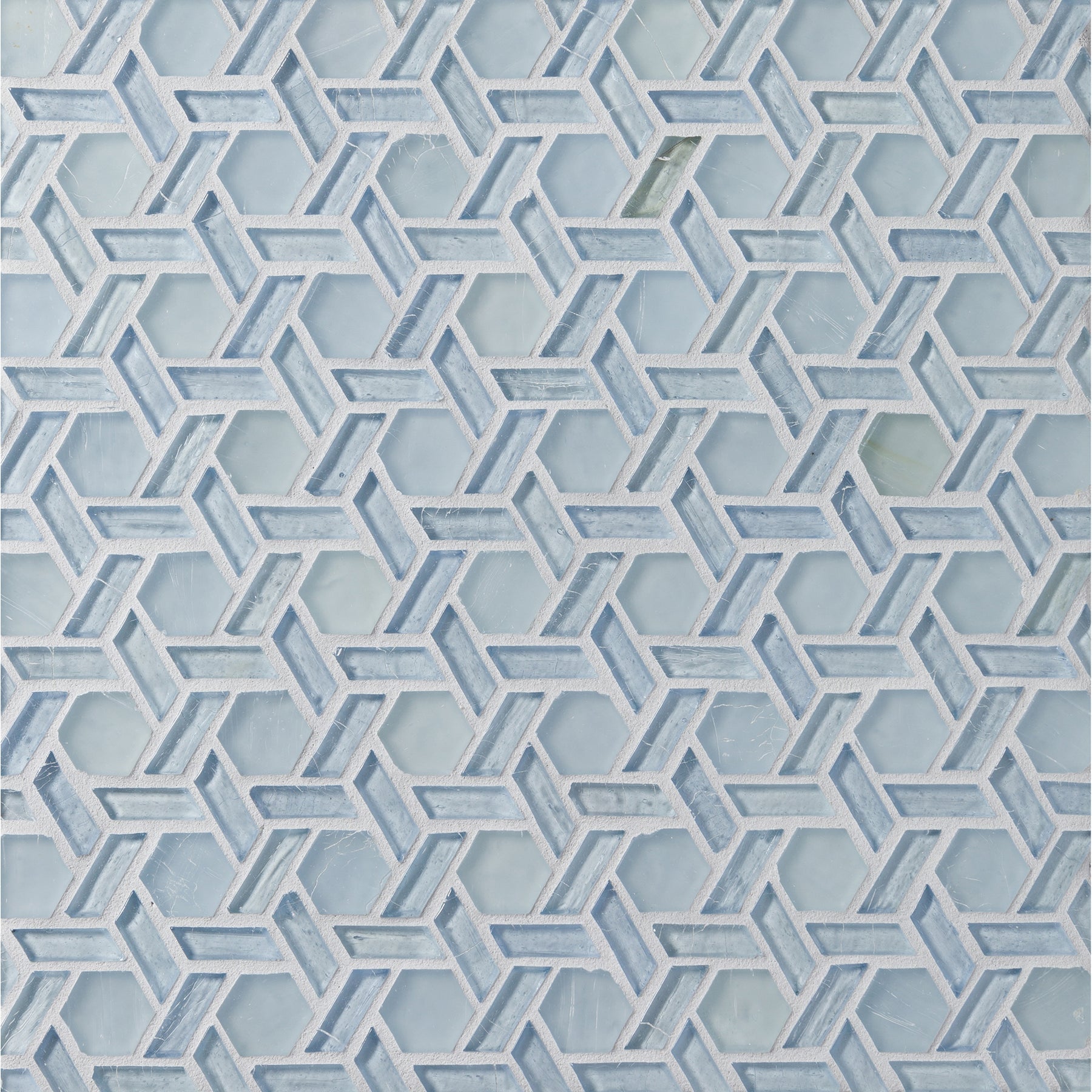 ELEMENTS: H2O Cane Hexagonal Field Mosaic (12.32"x12.24" | mixed)