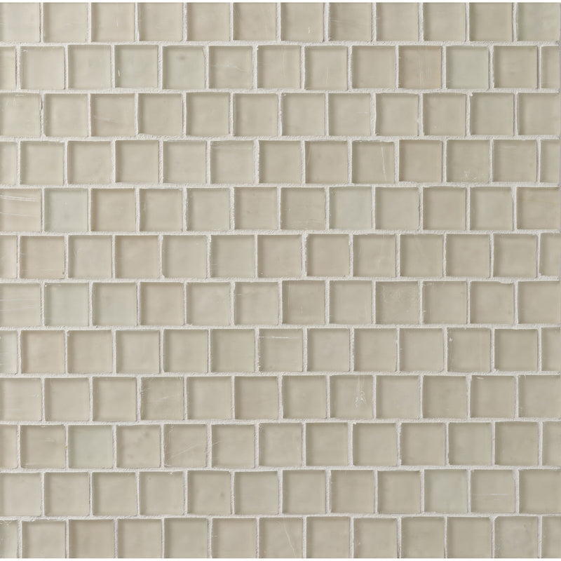 ELEMENTS: Miami Sand 1"x1" Staggered Joint Field Mosaic (12.46"x12.40" | silk)