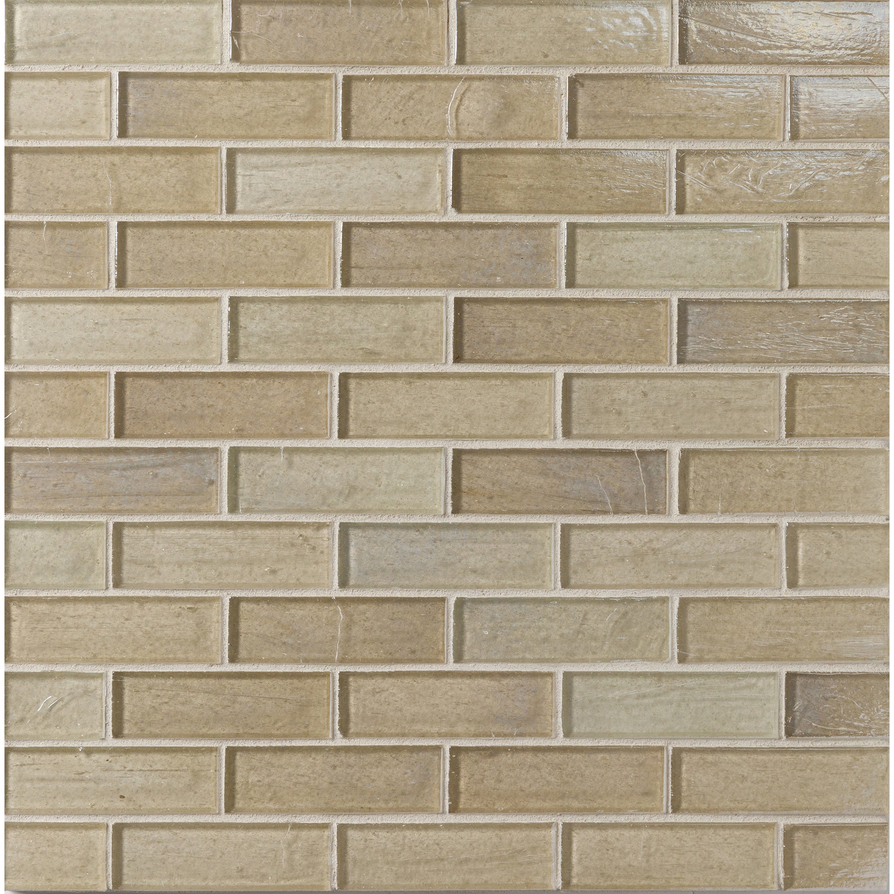 ELEMENTS: Miami Sand 1"x3" Staggered Joint Field Mosaic (9.46"x12.49" | pearl)