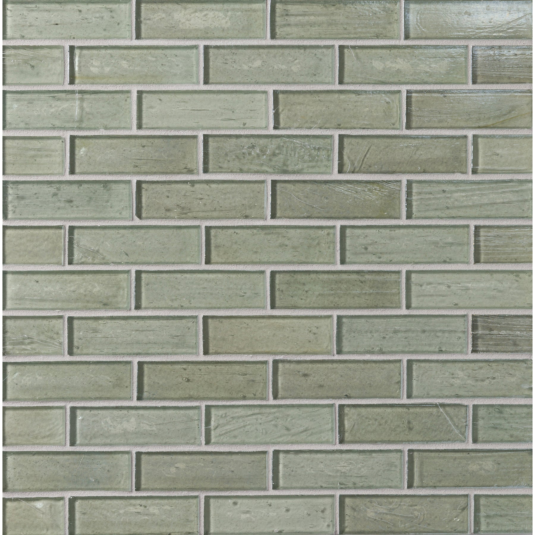 ELEMENTS: Quicksilver 1"x3" Staggered Joint Field Mosaic (9.46"x12.49" | pearl)