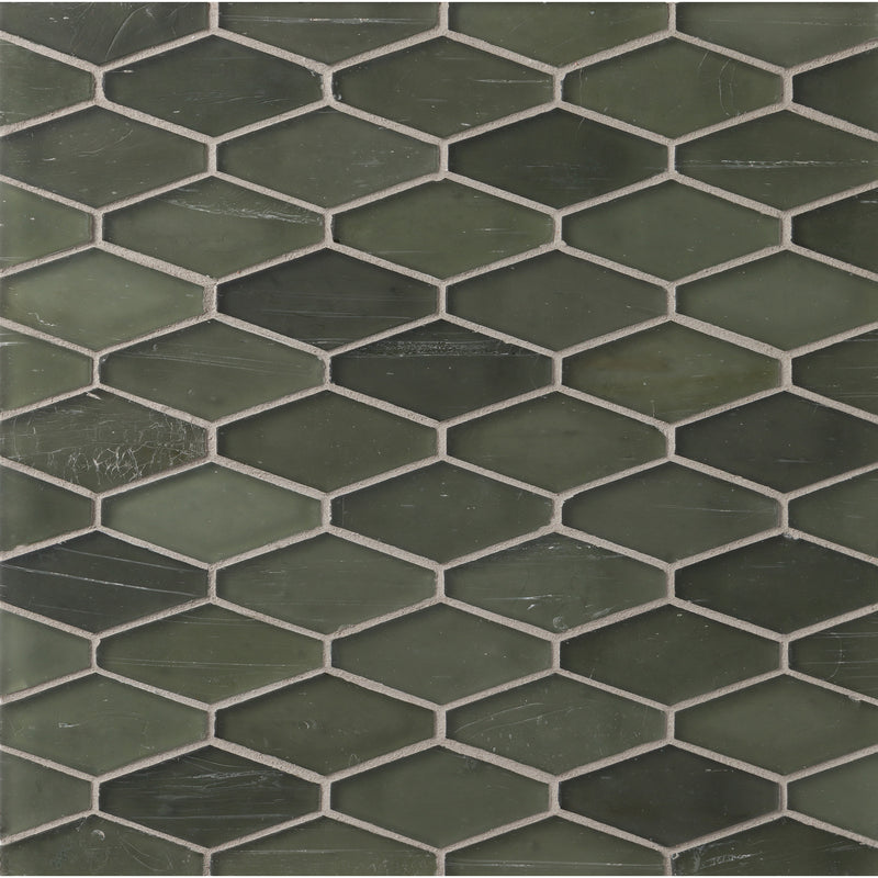 ELEMENTS: Seaweed Mod Hex Elongated Hexagon Field Mosaic (9.45"x11.73" | silk)