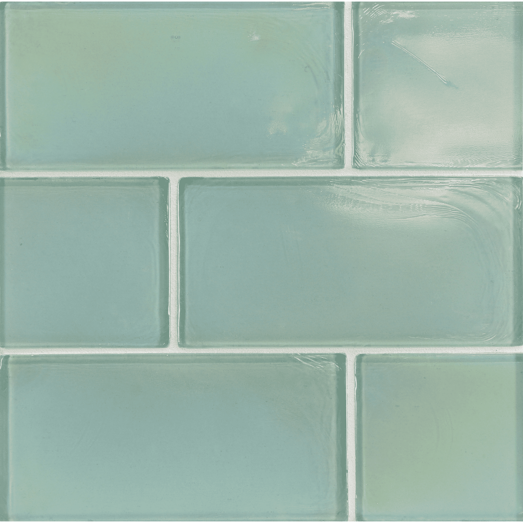 FLUX: Cayman Blue Rectangle Field Tile (4"x8" | pearl)