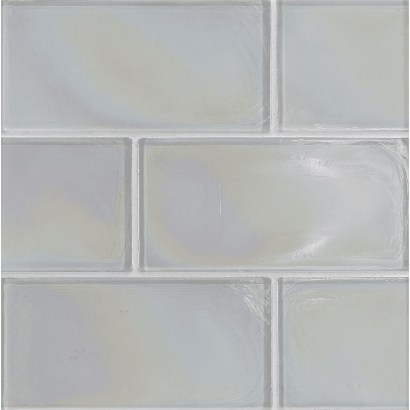 FLUX: Crystal Rectangle Field Tile (4"x8" | pearl)