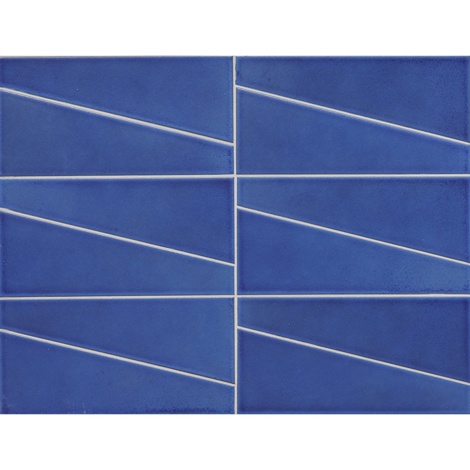 GRAPHITE: Klein Blue Duet Trapezoid Field Tile (1 1/4 – 3 1/2"x9 1/2" | glossy)