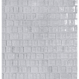 HAISEN: Albicant Barcode Offset Field Mosaic (12.54"x12.14" | natural)