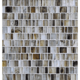 HAISEN: Sorrel Barcode Offset Field Mosaic (12.54"x12.14" | silk)