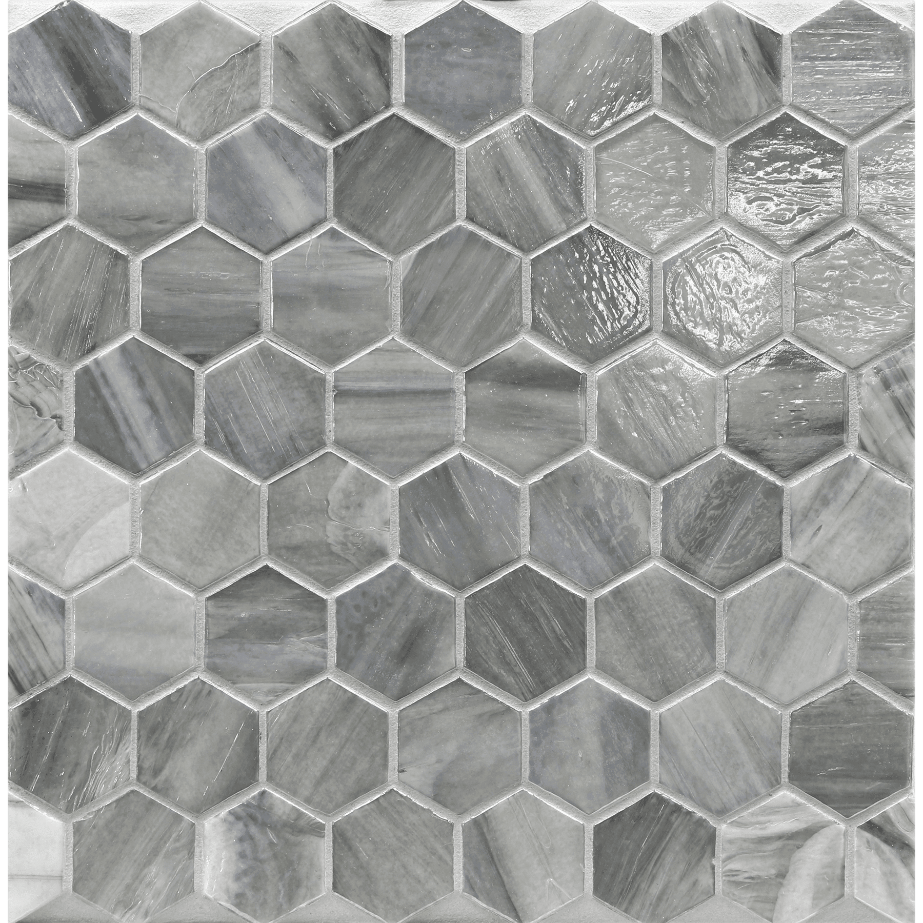 JAW: Torino 2" Hexagonal Field Mosaic (11.64"x11.76" | pearl)