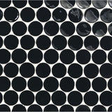 KANU: Night Luster Buoy Penny Round Field Mosaic (10.02"x11.57" | glossy)