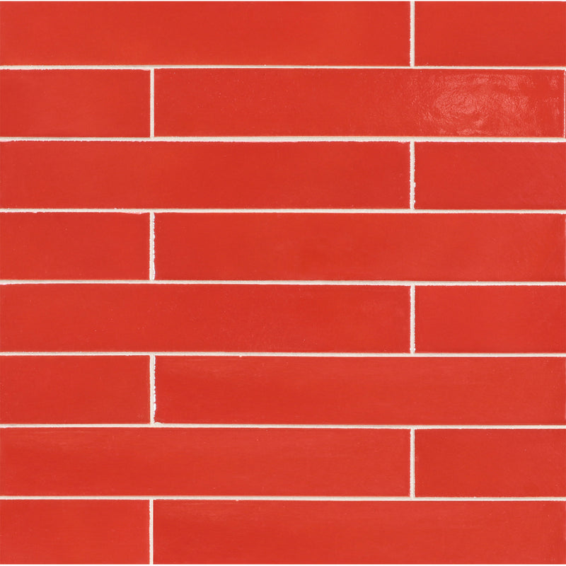 KANU: Red Sea Plank Rectangle Field Tile (1 5/8"x9 1/2" | glossy)