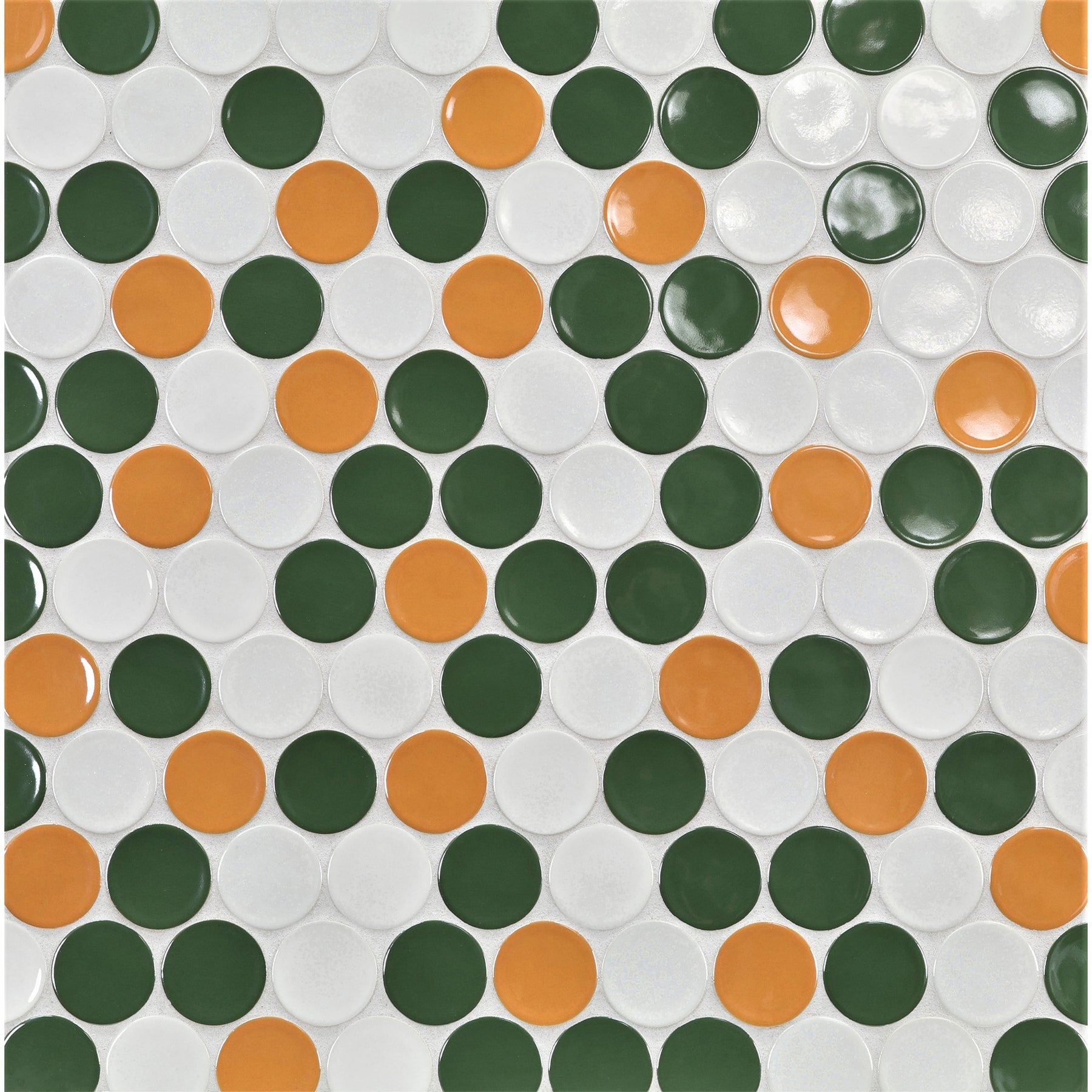 KANU: Tropics Buoy Penny Round Field Mosaic (10.02"x11.57" | glossy)