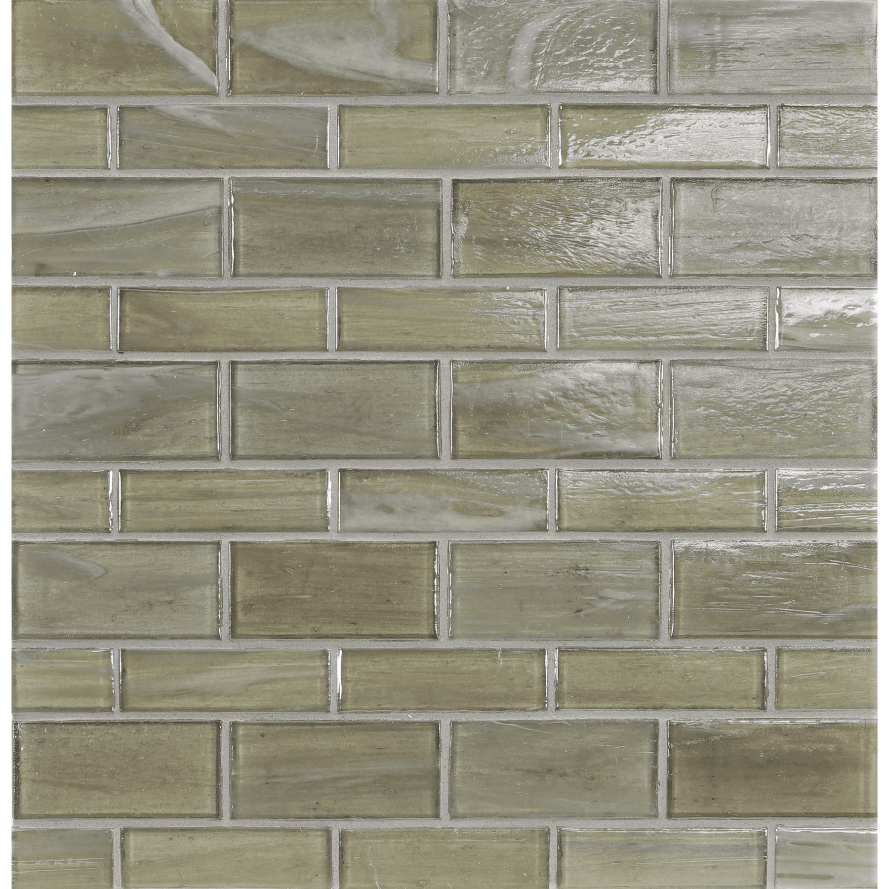LAPIS: Pale Oak Mingle Staggered Joint Field Mosaic (9.46"x13.00" | pearl)
