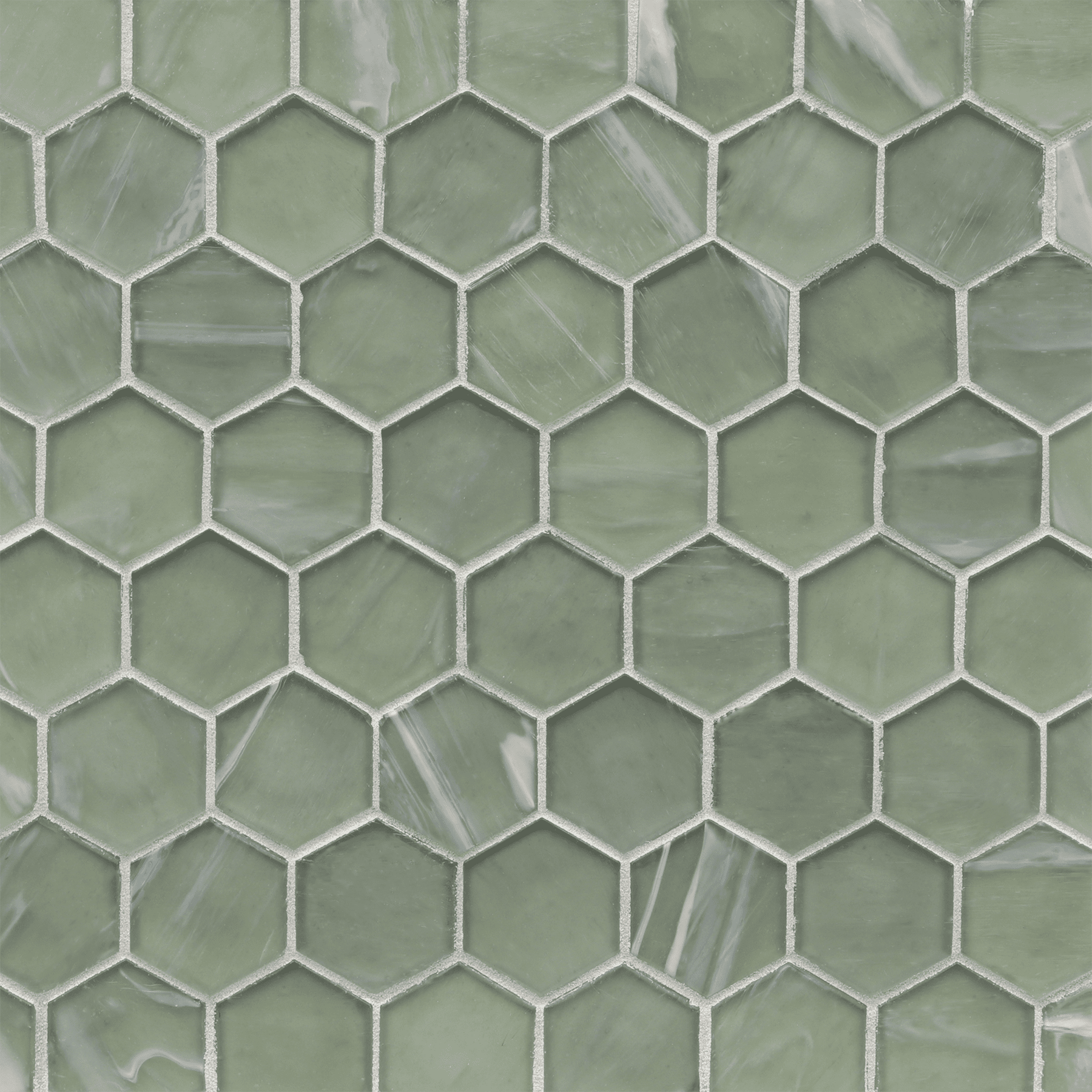 LUCE: Aurora 2" Hexagonal Field Mosaic (11.64"x11.76" | silk)