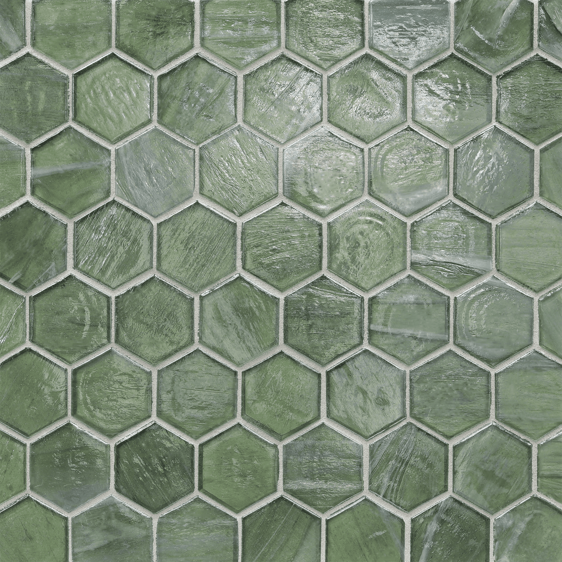 LUCE: Bamboo Garden 2" Hexagonal Field Mosaic (11.64"x11.76" | pearl)