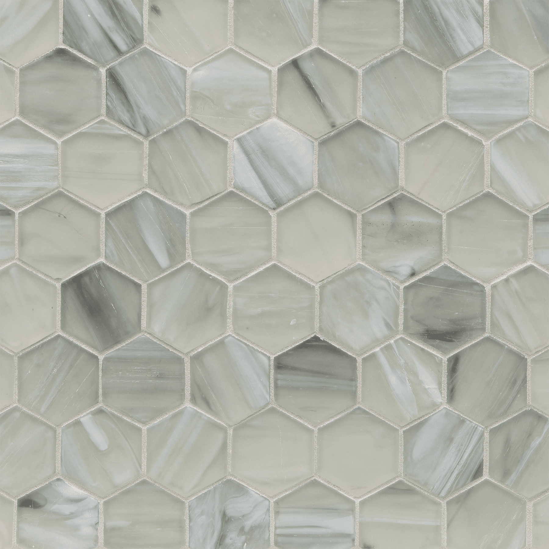 LUCE: Elevation 2" Hexagonal Field Mosaic (11.64"x11.76" | silk)