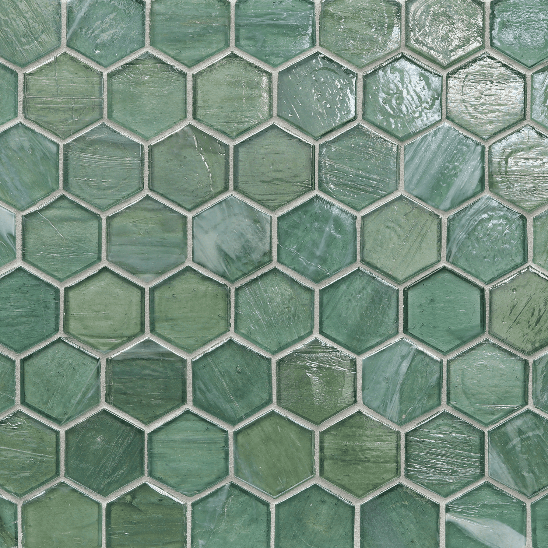 LUCE: Intrigue 2" Hexagonal Field Mosaic (11.64"x11.76" | pearl)