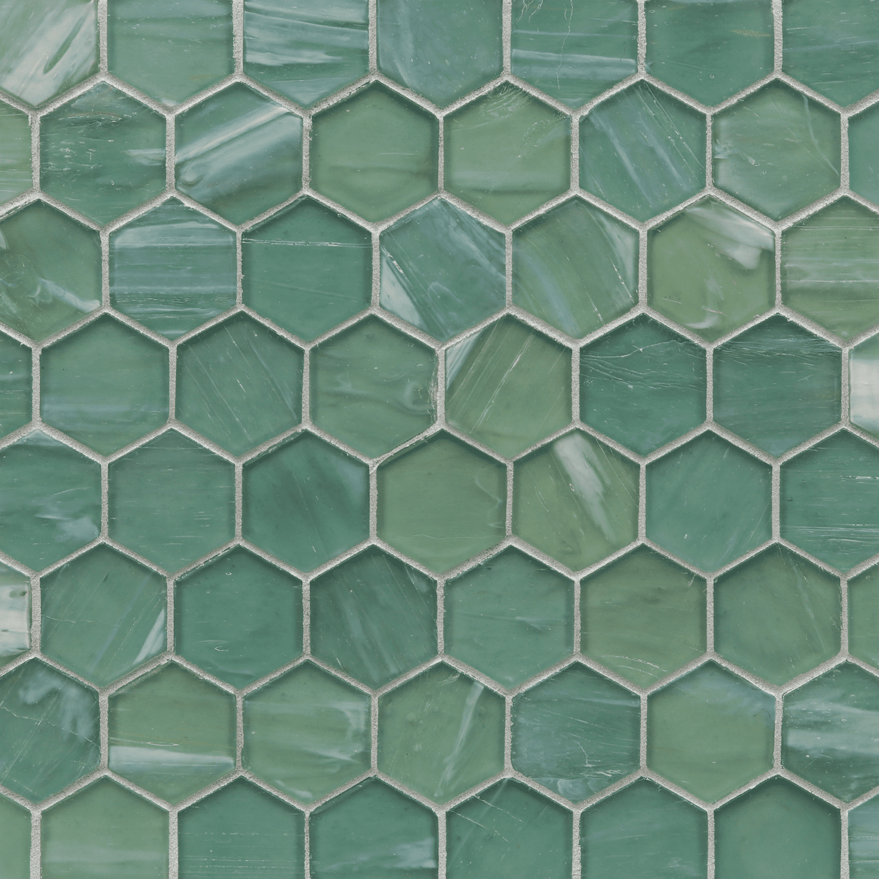 LUCE: Intrigue 2" Hexagonal Field Mosaic (11.64"x11.76" | silk)