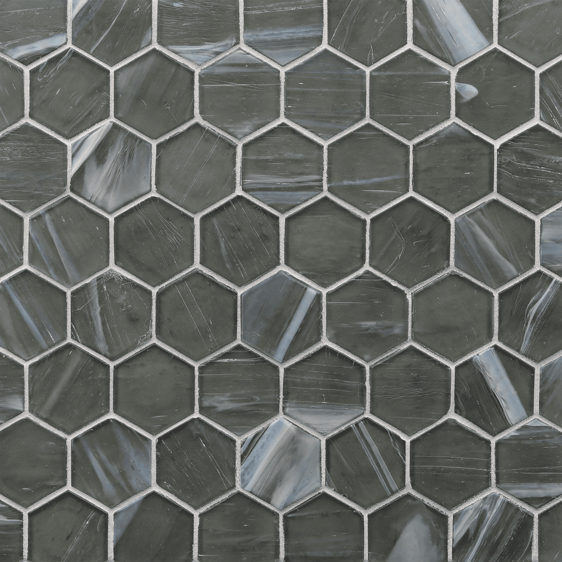 LUCE: Mettle 2" Hexagonal Field Mosaic (11.64"x11.76" | silk)