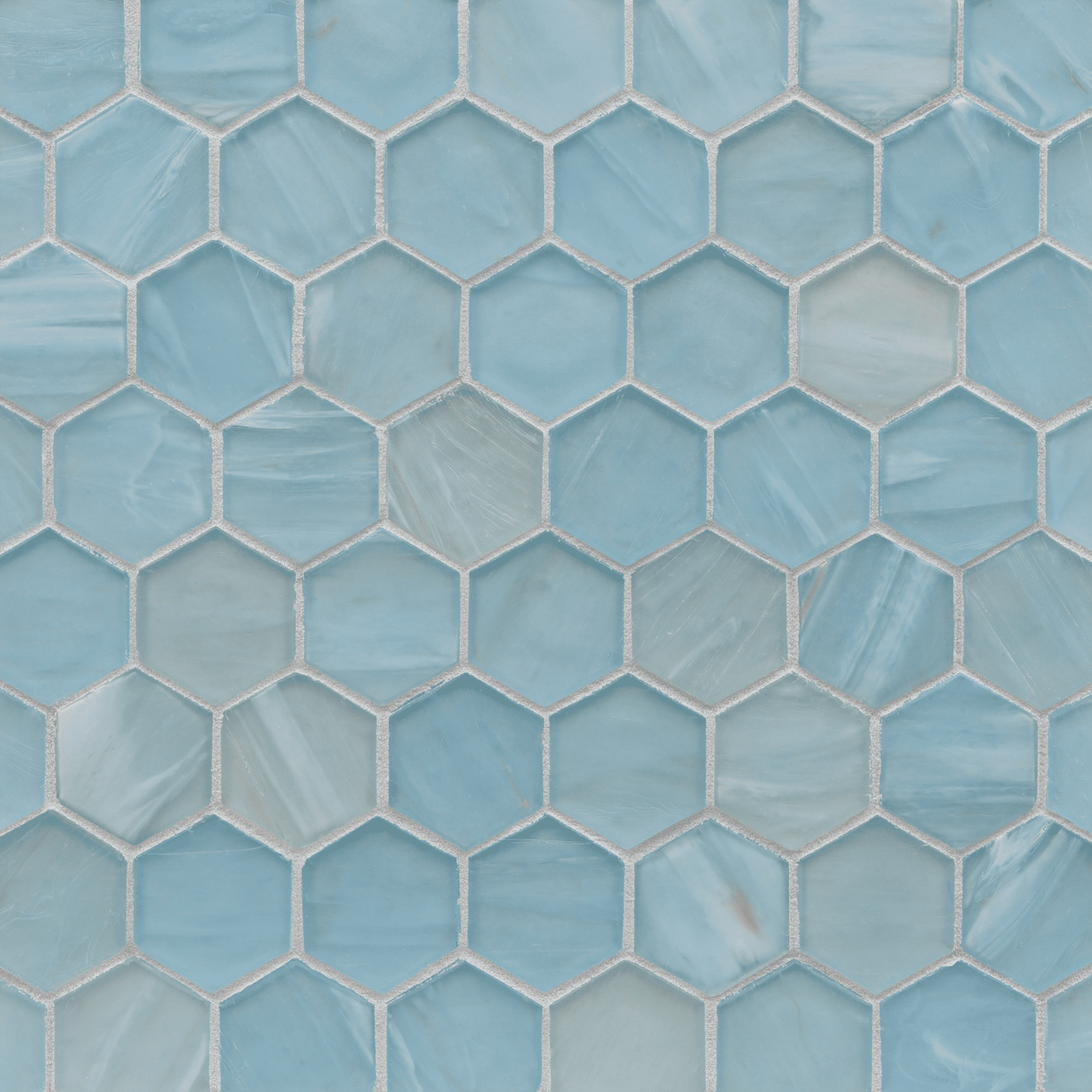 LUCE: Mineral Springs 2" Hexagonal Field Mosaic (11.64"x11.76" | silk)