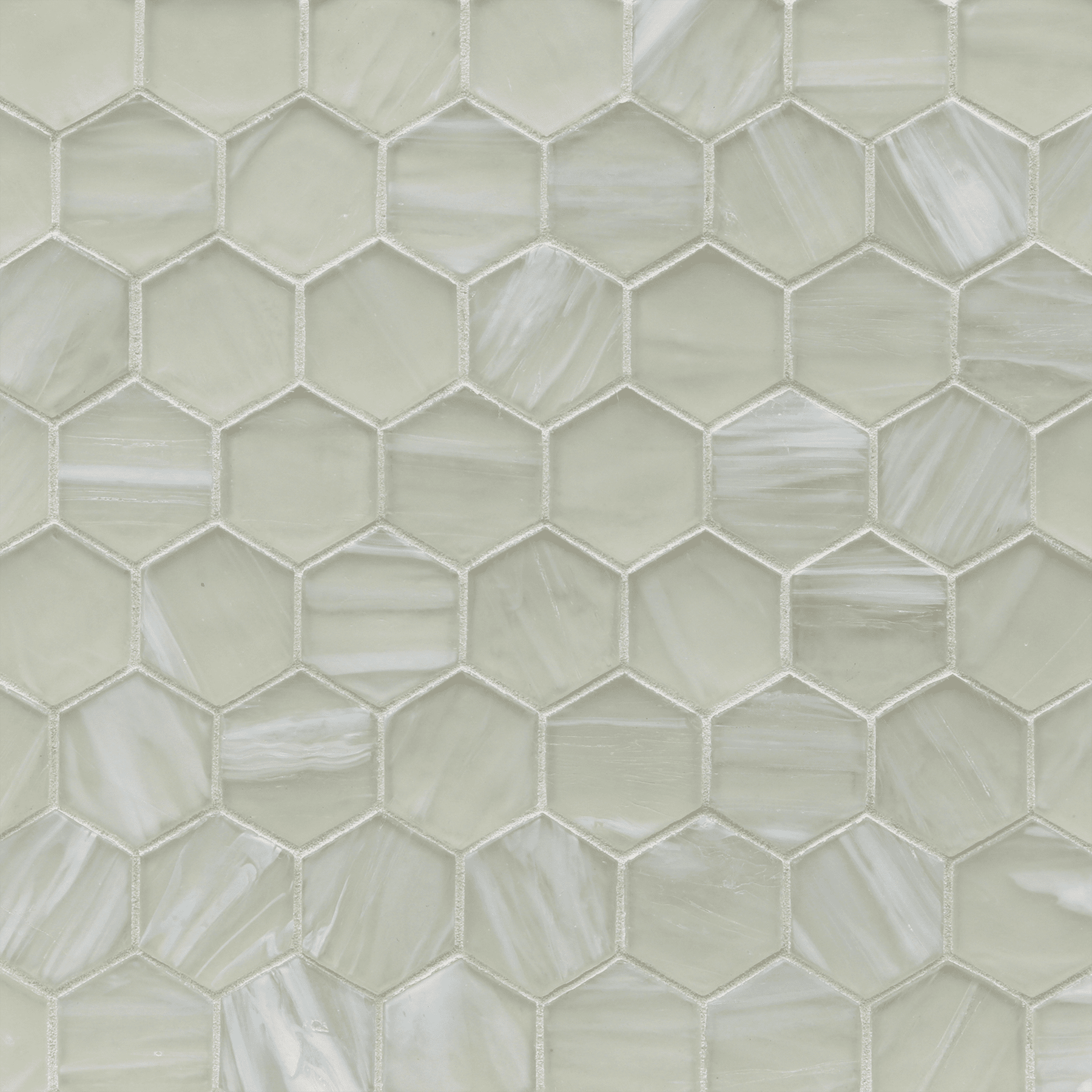 LUCE: Moonlit 2" Hexagonal Field Mosaic (11.64"x11.76" | silk)