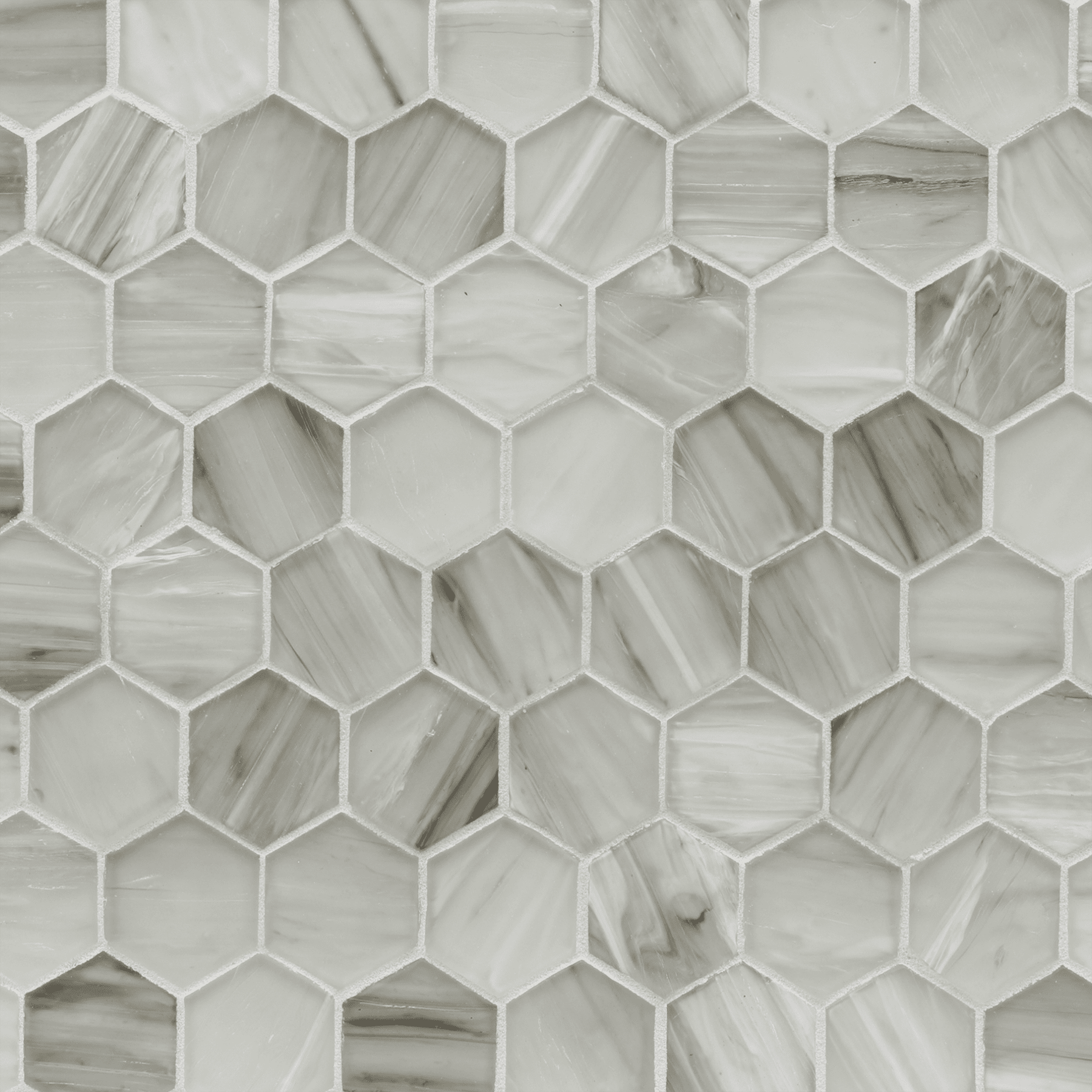 LUCE: Sugar Cake 2" Hexagonal Field Mosaic (11.64"x11.76" | silk)