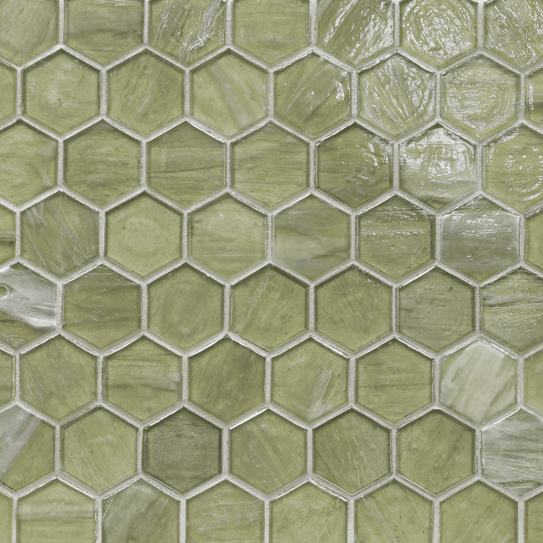 LUCE: Zephyr 2" Hexagonal Field Mosaic (11.64"x11.76" | pearl)