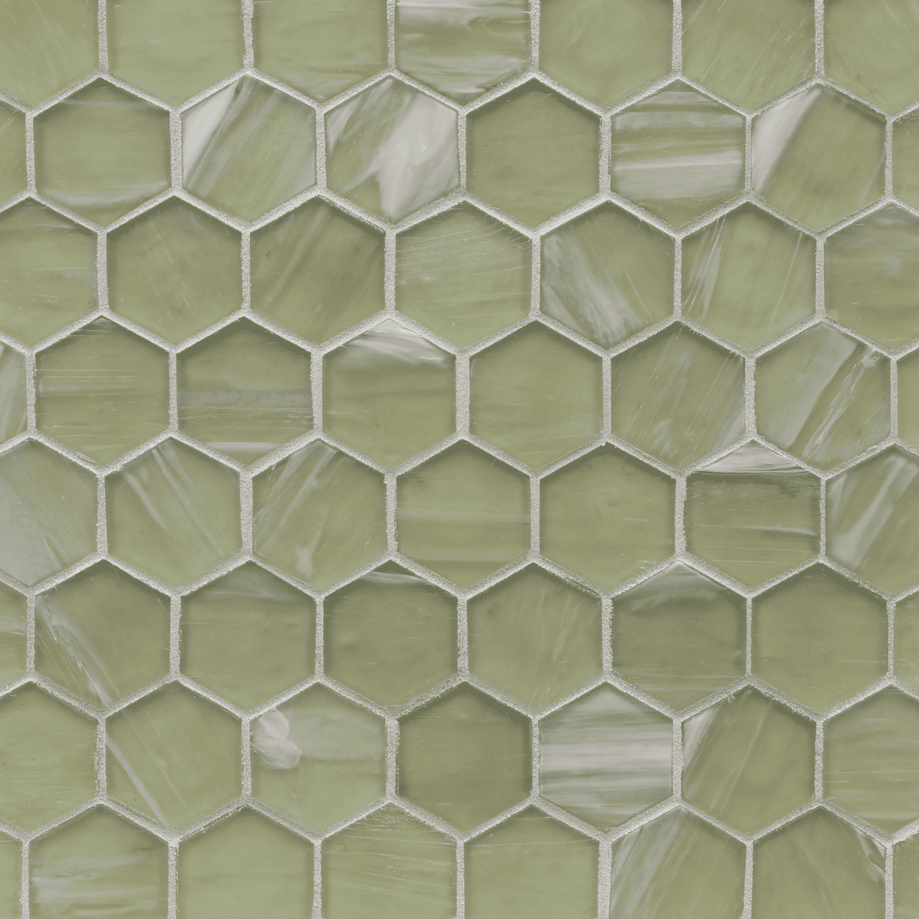 LUCE: Zephyr 2" Hexagonal Field Mosaic (11.64"x11.76" | silk)