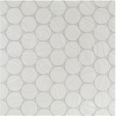 Penny Round Ceramic Mosaics tile and surface collection
