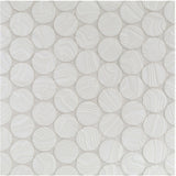 NAMIBIA: White Sand Ripples Penny Round Field Mosaic (12.01"x11.89" | matte)