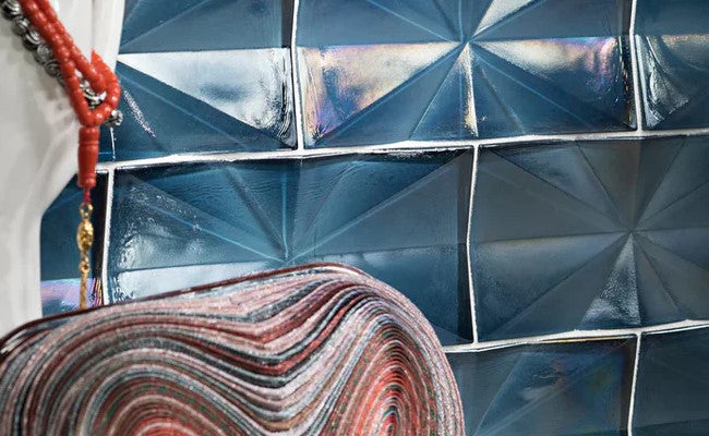Lapis Zenith Mingle Staggered Joint Field Mosaic | 9.46