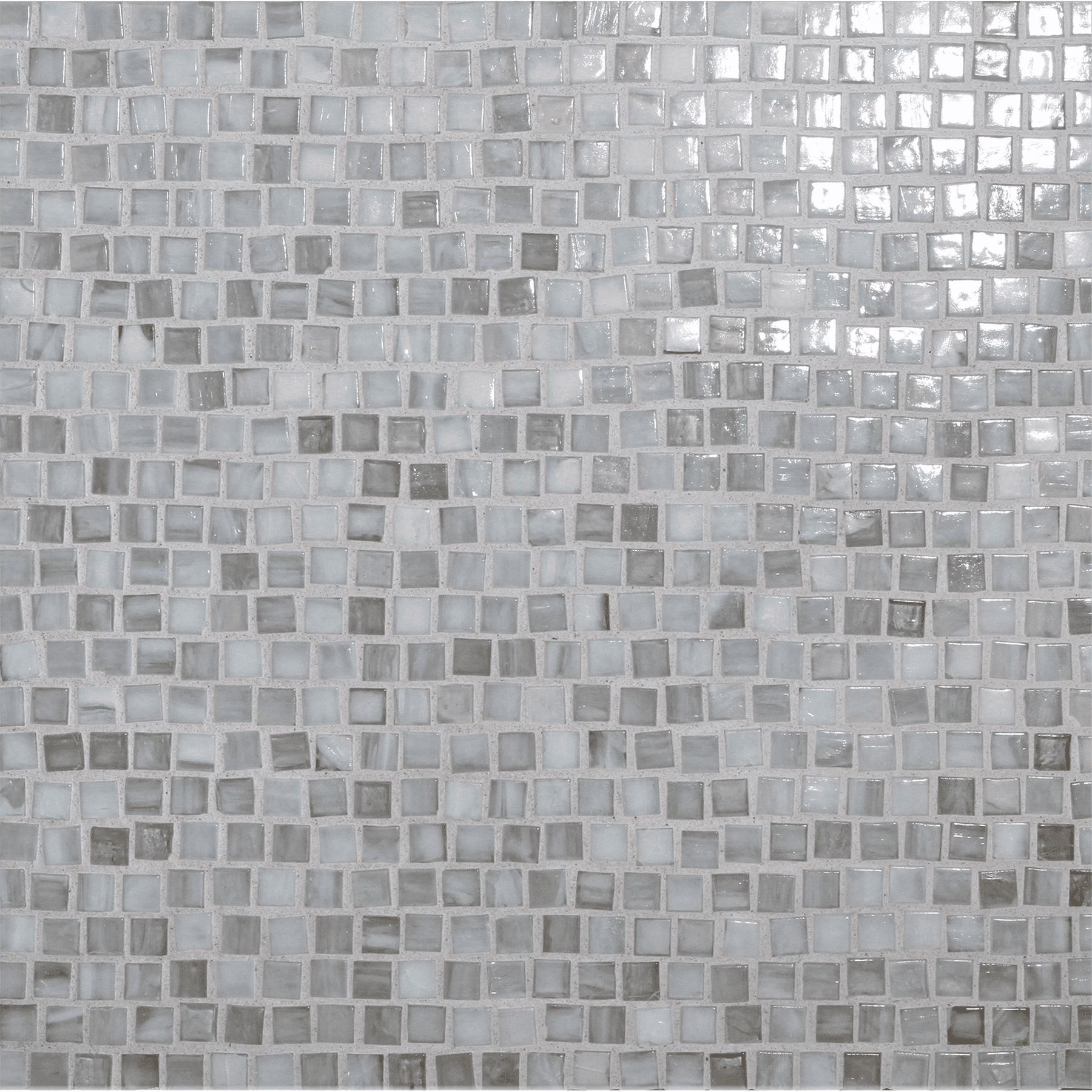 SHIBUI: Bleached White Pompeii Stack Field Mosaic (12.63"x12.28" | natural)